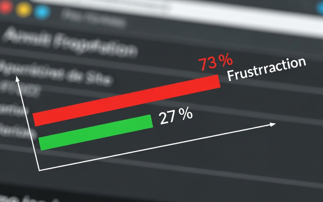 Graphique 73% rouge, 27% vert
