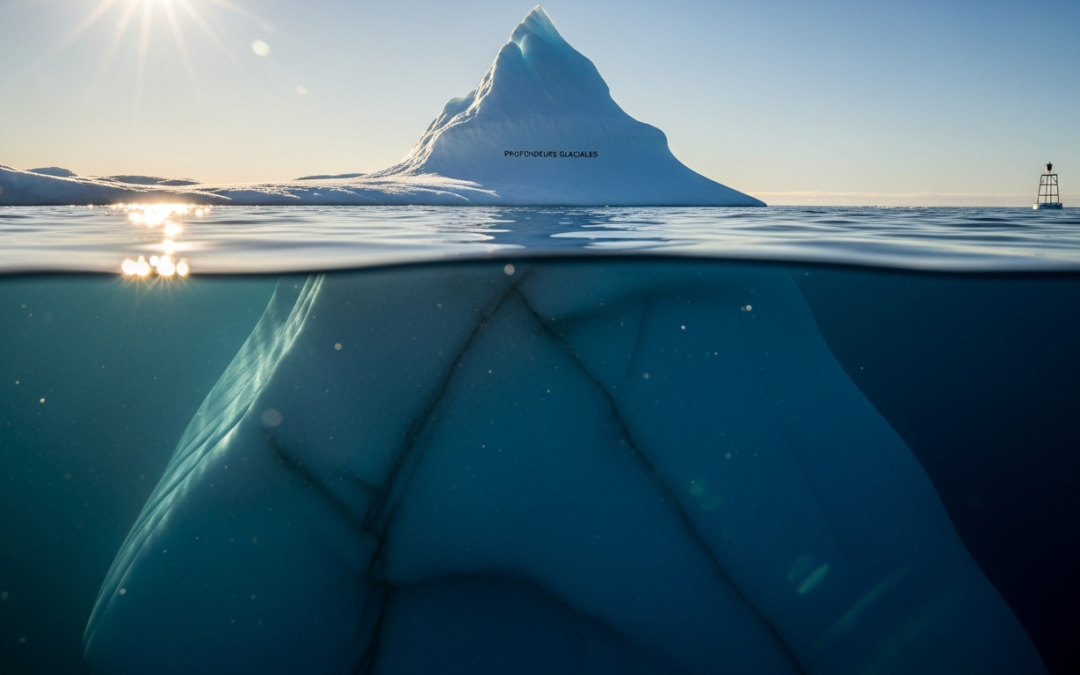 Iceberg: pointe visible vs. caché