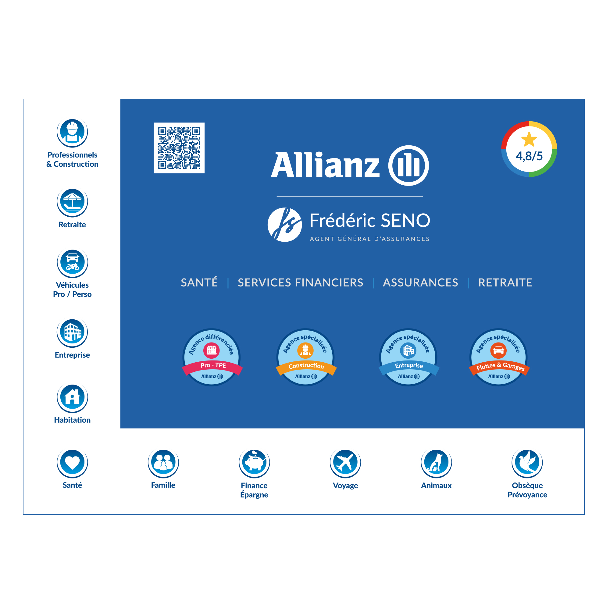 Réalisation Seconde Peau : Allianz Frédéric Séno : Brise-Soleil de vitrine